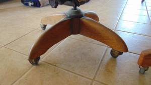 Oak Swivel Office Chair