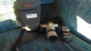 Pentex Camera and Tripod with Misc