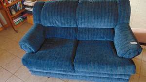 Blue Loveseat