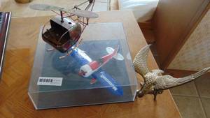 Brass Eagle, Tin Helicopter and Ford Die Cast Plane