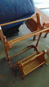 Quilt Rack and Magazine Rack