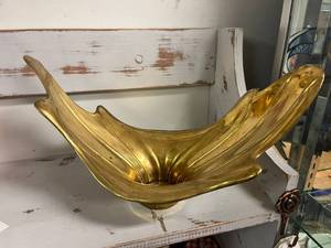 Beautiful Gold Colored Decorative Bowl