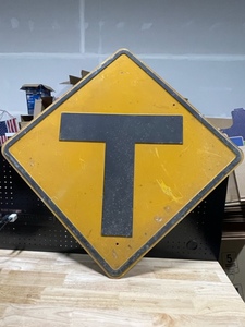 Road T Sign