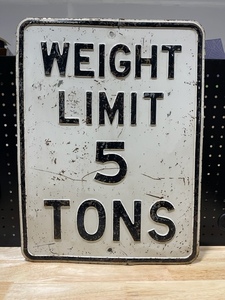 Weight Limit Sign