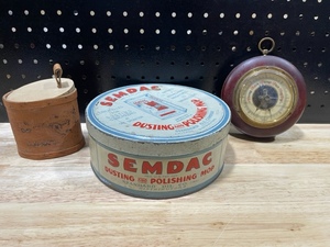 German Made Barometer, Metal Tin