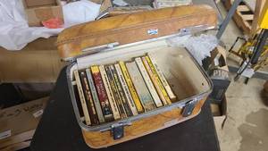 American Tourister Case with Louis LAmour Books