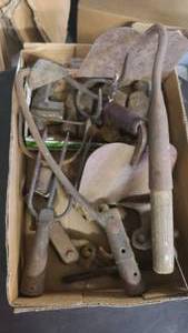 Assorted vintage hand tools