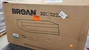 NuTone 30 Range hood in steel