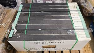 9 Boxes of Decortiles Porcelain Flooring. Very Heavy