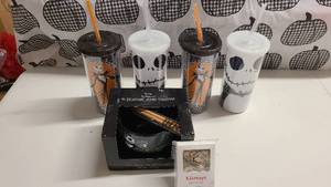 Nightmare before Christmas themed dishware set