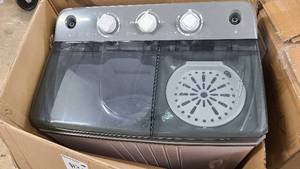 Dual mini clothes washer and dry combo unit