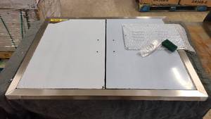 BBQ Double stainless steel doors new