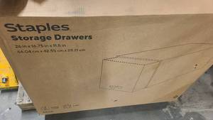 Staples Storage Drawers New in Box