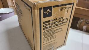 Box of 1000 Medline Bouffant Caps Large Size