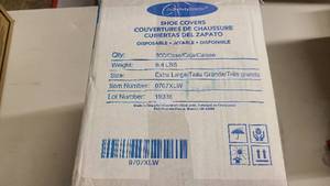 Case of 300 White Shoe covers, Extra Large Size