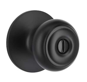 lot 55 image: DEFIANT Hartford Matte Black Bed and Bath Door Knob