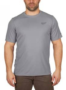 lot 26 image: MILWAUKEE Gen II Mens Work Skin Large Gray Light Weight Performance Short-Sleeve T-Shirt