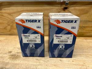 lot 40 image: TIGER X Lot of 2 Boxes of- Flap Disc, 4-12 in. x 40 Grit, 78 (10 per box)
