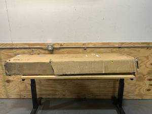 lot 9 image: BOWMAN Rectangular TV Stand for TVs up to 75 in Charcoal Gray
