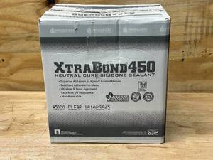 lot 111 image: PREMIER BUILDING SOLUTIONS Case of Xtra Bond 450 Neutral Cure Silicone Sealant- Clear (24 tubes)