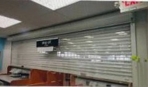 lot 75 image: 202-34 x 68 OMI Model 1E-EM-SA-530-O Roll-up Pharmacy Gate