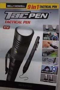 lot 68 image: 2ct Bell & Howell TacPen 9-in-1 Tactical Pen
