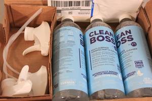 lot 22 image: 3ct Clean Boss Multi Surface Disinfectant & Cleaner w Spray Heads