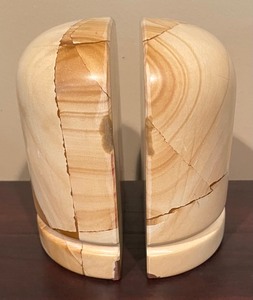 lot 54 image: Pair of Stone Bookends