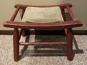 lot 64 image: Vintage Wooden Stool