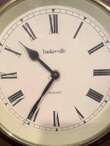 lot 65 image: Baskerville Clock with Stand