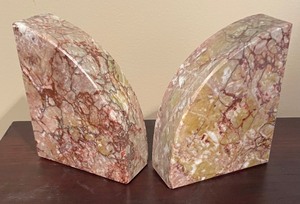 lot 66 image: Pair of Marble Bookends