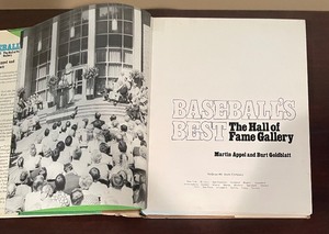 lot 179 image: Baseballs Best The Hall of Fame Book by Martin Appel and Burt Goldblatt