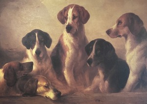 lot 174 image: Hounds Formed Print by Edward Robert Smythe
