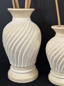 lot 97 image: Pair of Textured Decorative Vases
