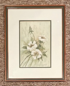 lot 210 image: Two Floral Prints by Mary Louise Joliat