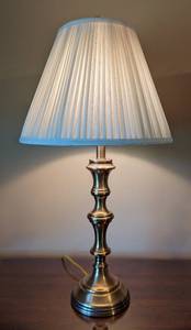 lot 111 image: Pair of Brass Table Lamps