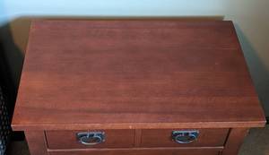 lot 36 image: Wood Nightstand by Vaughn