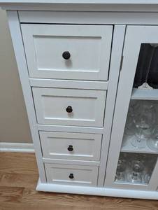 lot 190 image: Costway White Kitchen Storage Cabinet