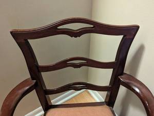 lot 197 image: Mahogany Ladder Back Childs Armchair