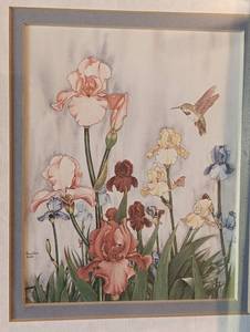 lot 206 image: Framed Scenic and Floral Prints
