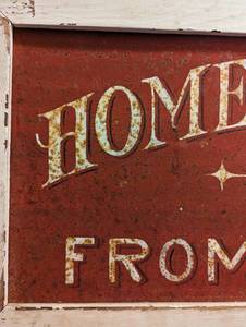 lot 269 image: Vintage Style Home Cooking Sign