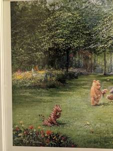 lot 270 image: Framed Winnie the Pooh Poster
