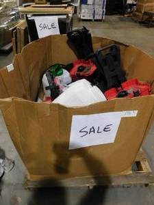lot 16 image: PALLET LOT OF MILWAUKEE BACK PACK SPRAYERS FOR PARTS OR REPAIR