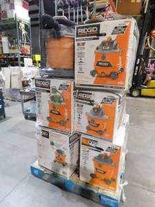 lot 34 image: WHOLESALE PALLET LOT OF SHOP VACS