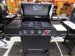 lot 70 image: Dyna-Glo 4-Burner Natural Gas Grill in Matte Black with TriVantage Multi-Functional Cooking System