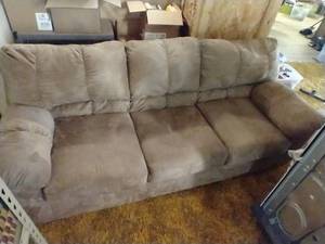 lot 1 image: Microfiber Sofa