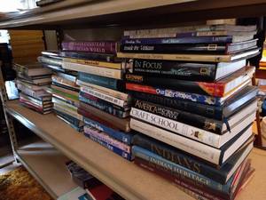 lot 2 image: Shelf FULL of Books - Mostly Coffee Table Books
