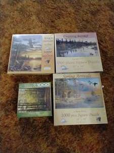 lot 4 image: (4) Brand New 1,000 Piece Puzzles
