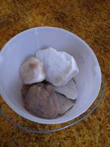 lot 24 image: Small Bucket of Rocks