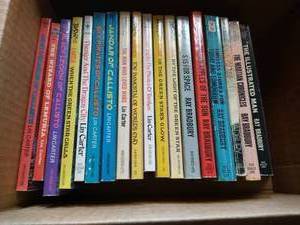 lot 48 image: Box of (18) Sc-Fi Books - Lin Carter & Ray Bradbury
